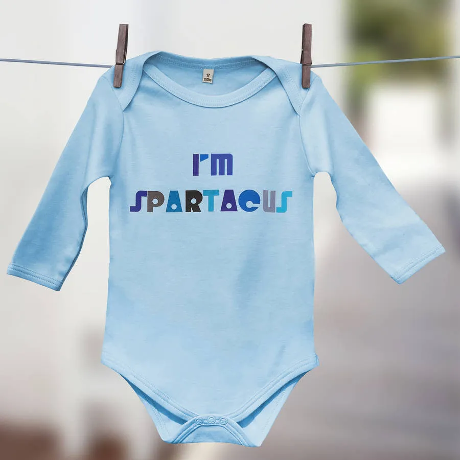 'I'm Spartacus' film quote movie babygrow set for twins