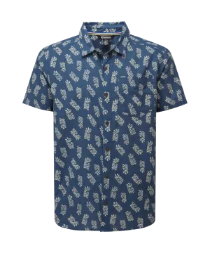 Indi Floral Short Sleeve Shirt - Rathee Blue