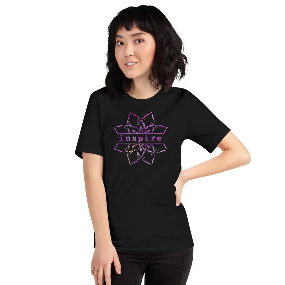 inspire Lotus Flower Short-Sleeve Unisex T-Shirt