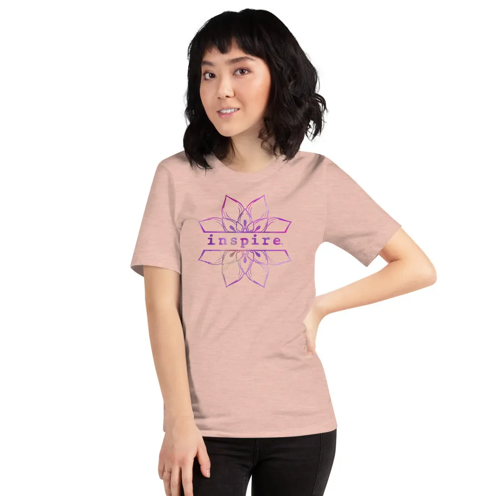 inspire Lotus Flower Short-Sleeve Unisex T-Shirt