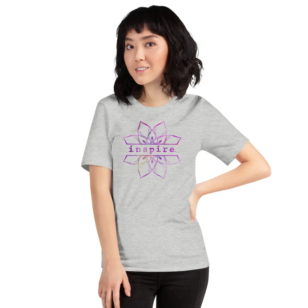 inspire Lotus Flower Short-Sleeve Unisex T-Shirt