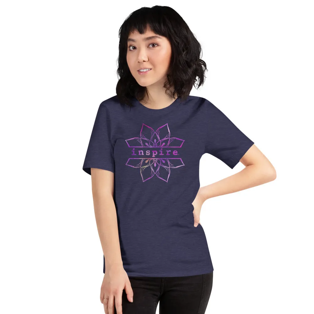 inspire Lotus Flower Short-Sleeve Unisex T-Shirt