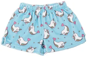 Iscream Rainbow Narwhal Plush Shorts