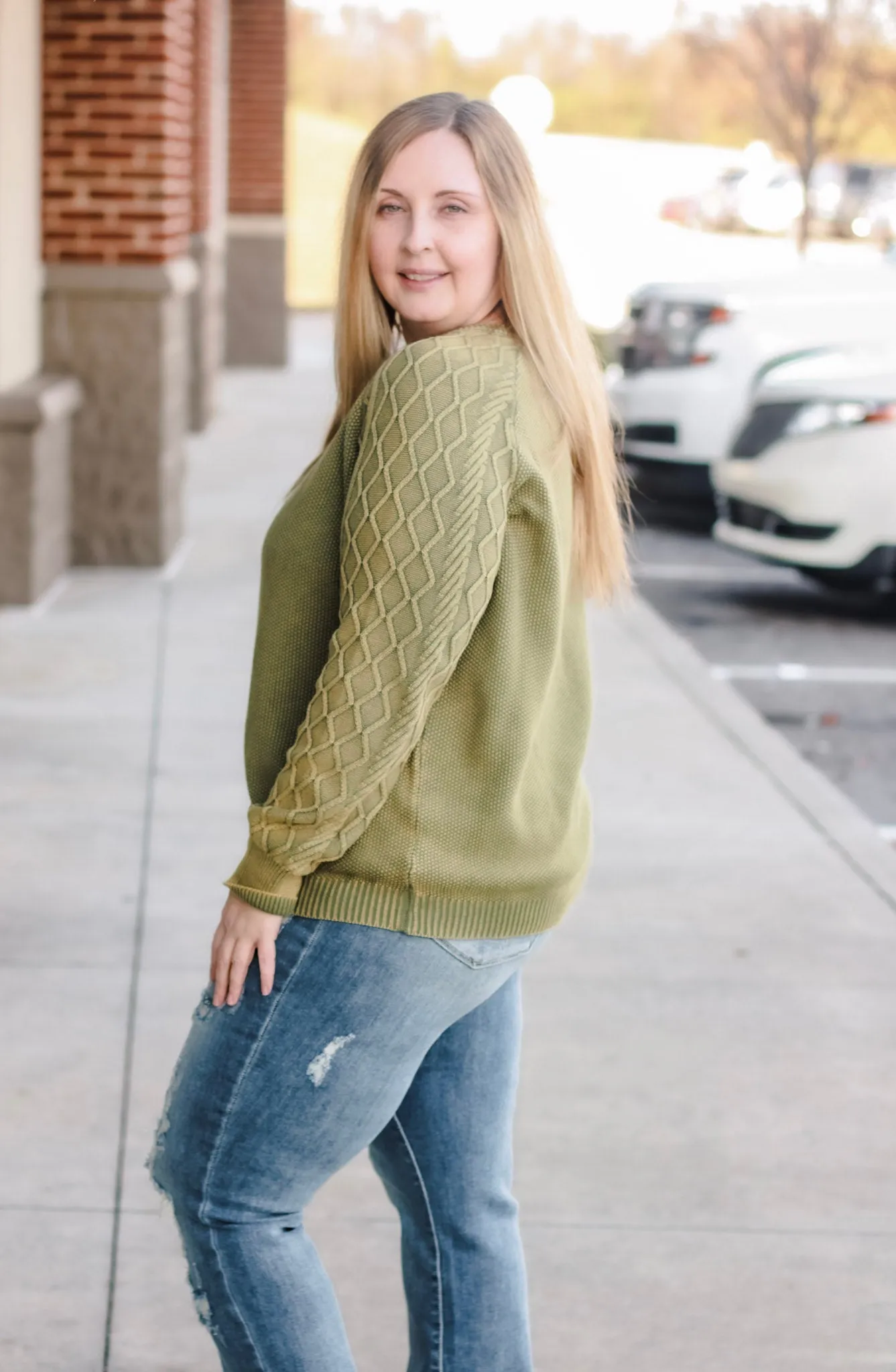 It's a Forever Feeling Olive Sweater