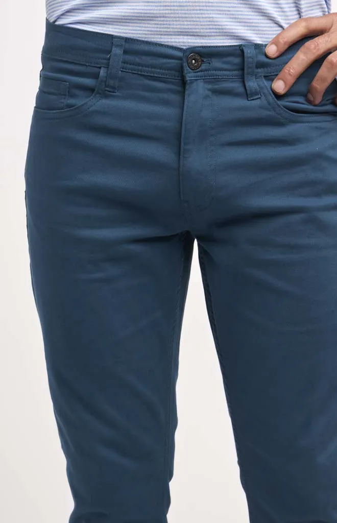 Jachs NY Straight Fit Stretch Twill 5-Pocket Pant
