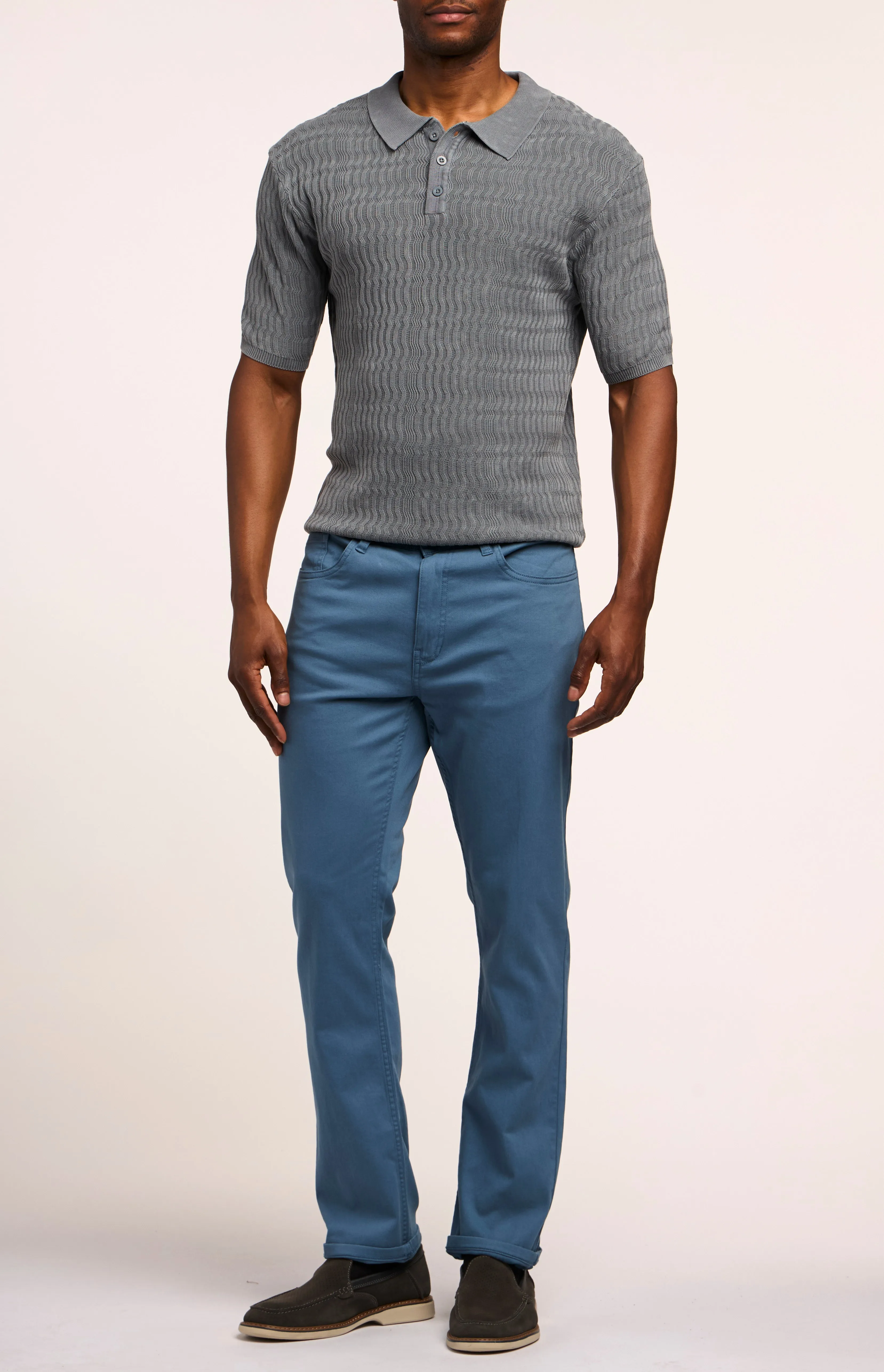 Jachs NY Straight Fit Stretch Twill 5-Pocket Pant