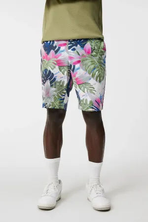 J.Lindeberg Mens Tim Print Shorts - Calypso Oil Green