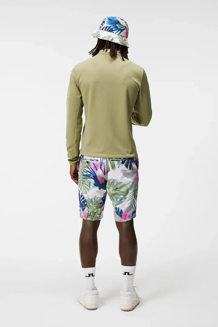 J.Lindeberg Mens Tim Print Shorts - Calypso Oil Green