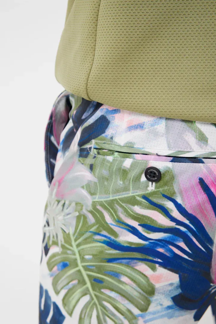 J.Lindeberg Mens Tim Print Shorts - Calypso Oil Green