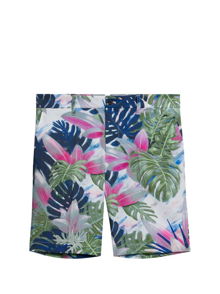 J.Lindeberg Mens Tim Print Shorts - Calypso Oil Green
