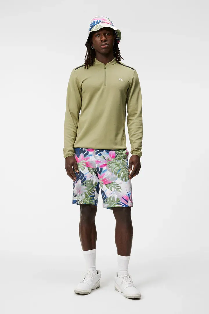 J.Lindeberg Mens Tim Print Shorts - Calypso Oil Green