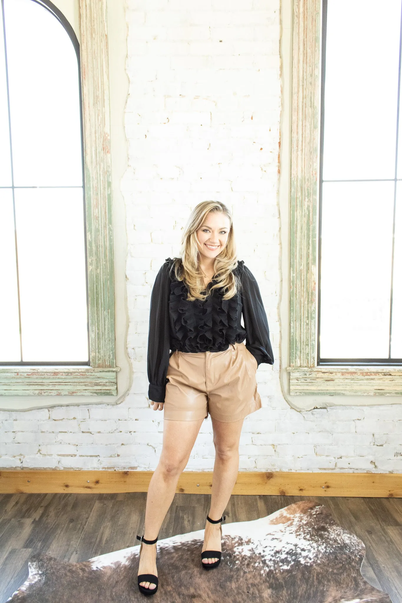 Joanna Pleather Shorts