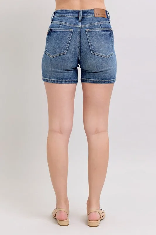 Judy Blue Full Size High Waist Denim Shorts Plus Size Avaialble