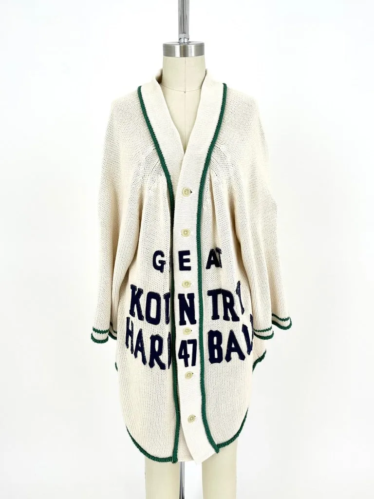 Kapital Baseball Oversize Cardigan