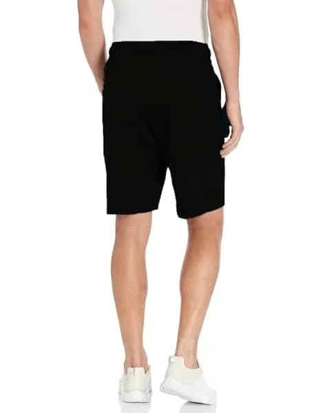 Kart Black Men's Knee Length Loopknitt Fabirc Cotton Shorts (Pack Of 2) | GRY_BLK_DBL