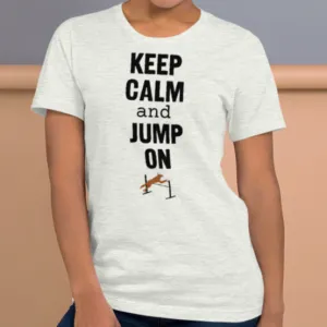 Keep Calm & Jump On Agility T-Shirts - Light