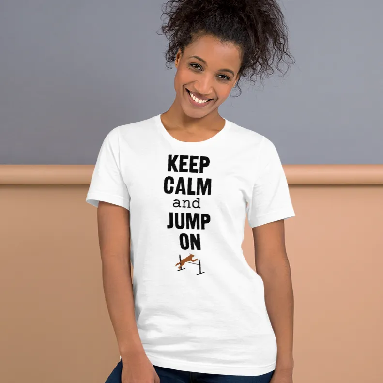 Keep Calm & Jump On Agility T-Shirts - Light