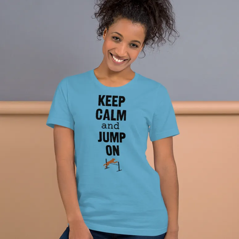 Keep Calm & Jump On Agility T-Shirts - Light