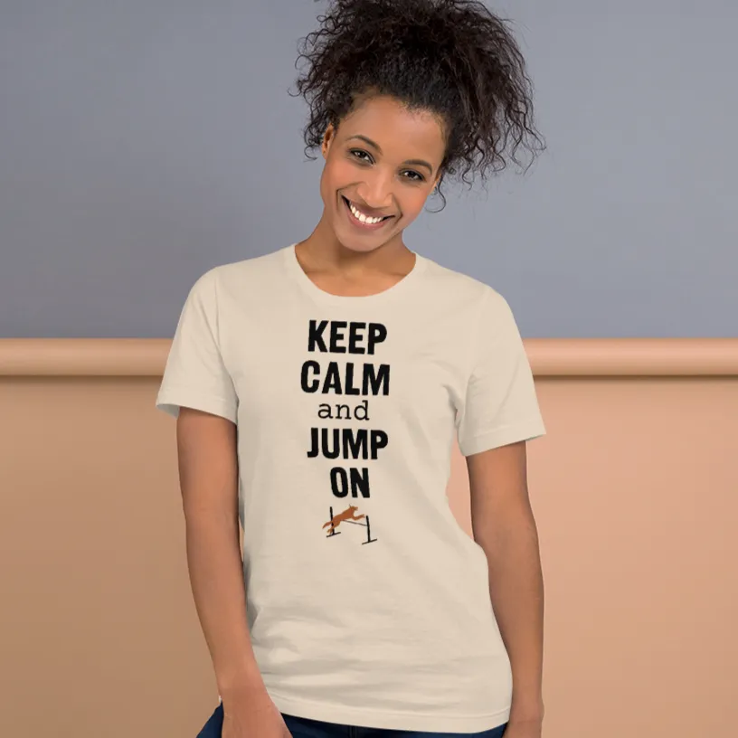 Keep Calm & Jump On Agility T-Shirts - Light