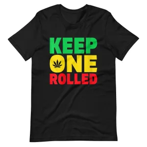 Keep-One-Rolled-Funny-Marijuana-Weed-Stoner-t-shirt