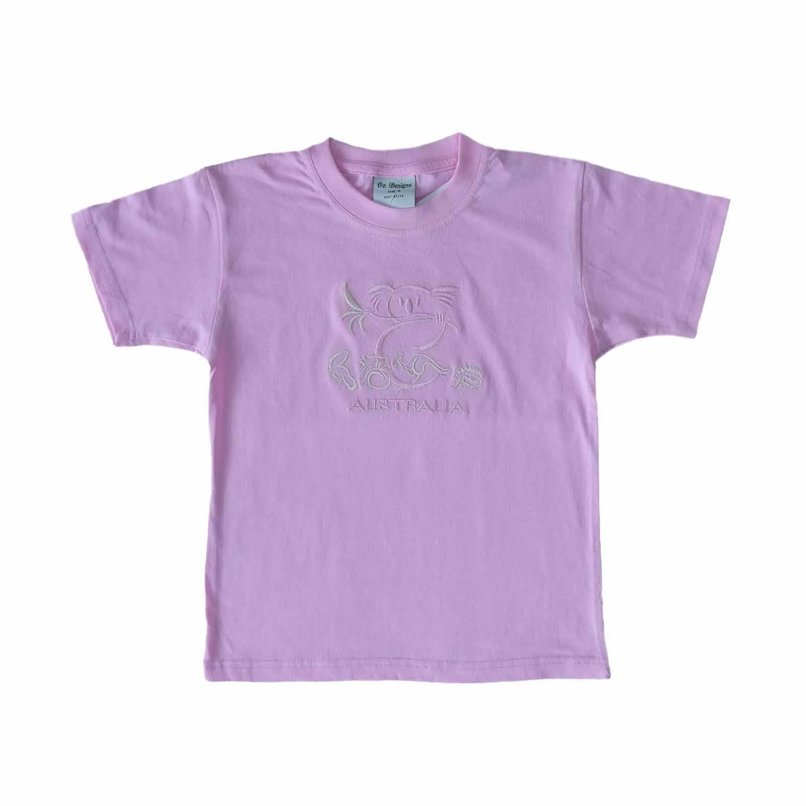 Kids T-Shirt Large Koala & Animals Pink 10