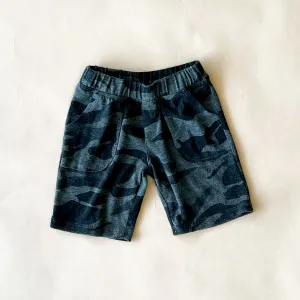Knox Camo Shorts | Dyed Black (Kids)