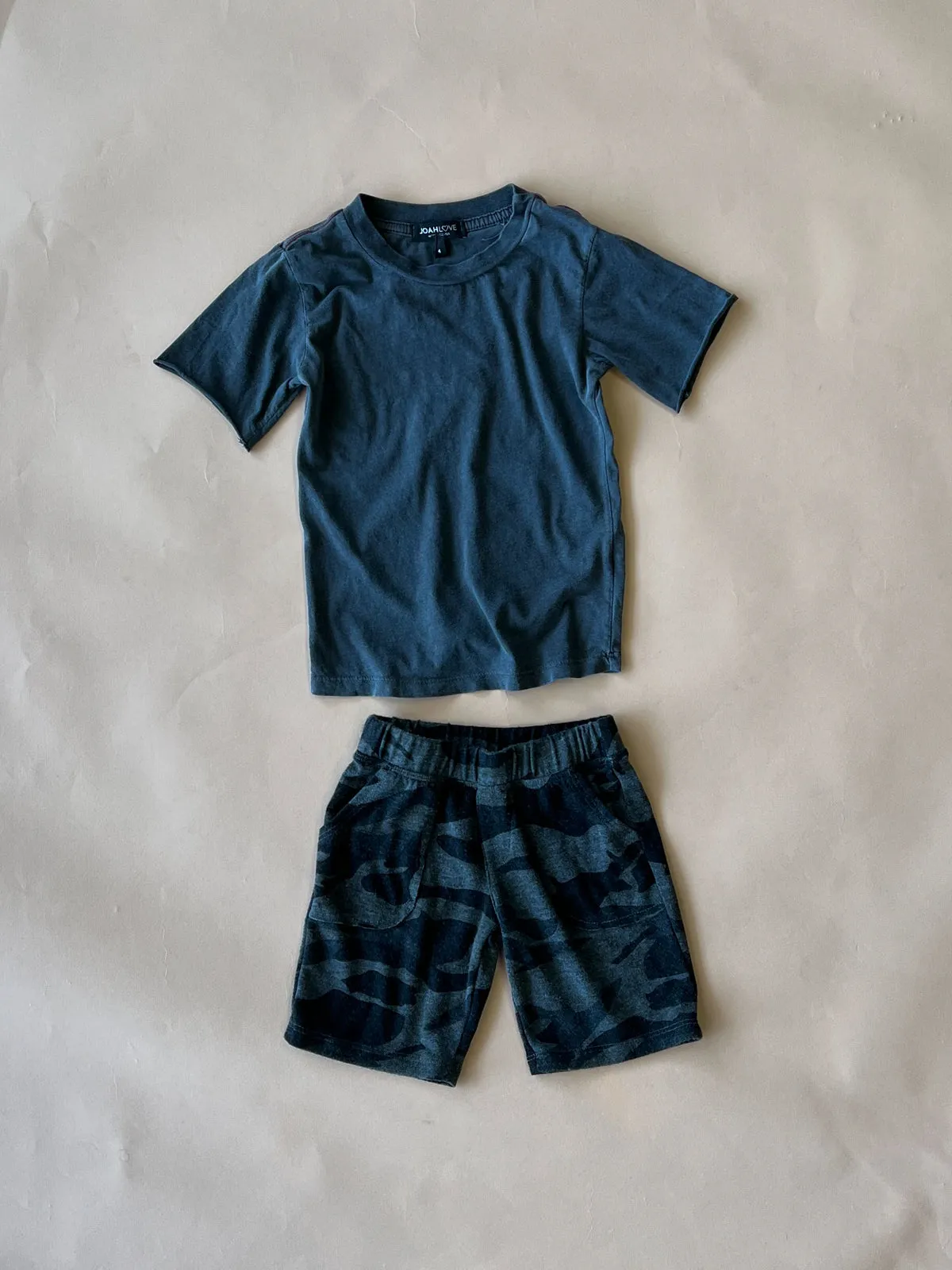 Knox Camo Shorts | Dyed Black (Kids)