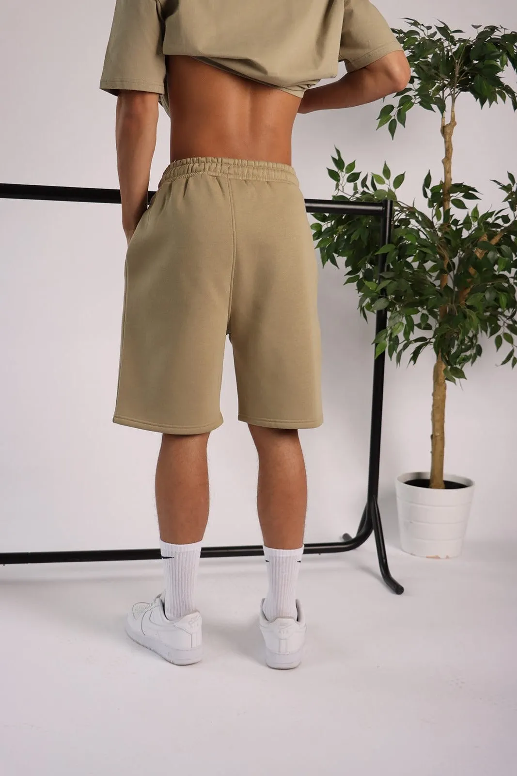 Kommon Universe HAMNETT Oversized Shorts - Slate Green