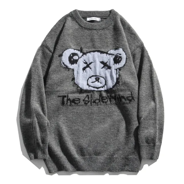 Korean Style Bear Knitted Sweater