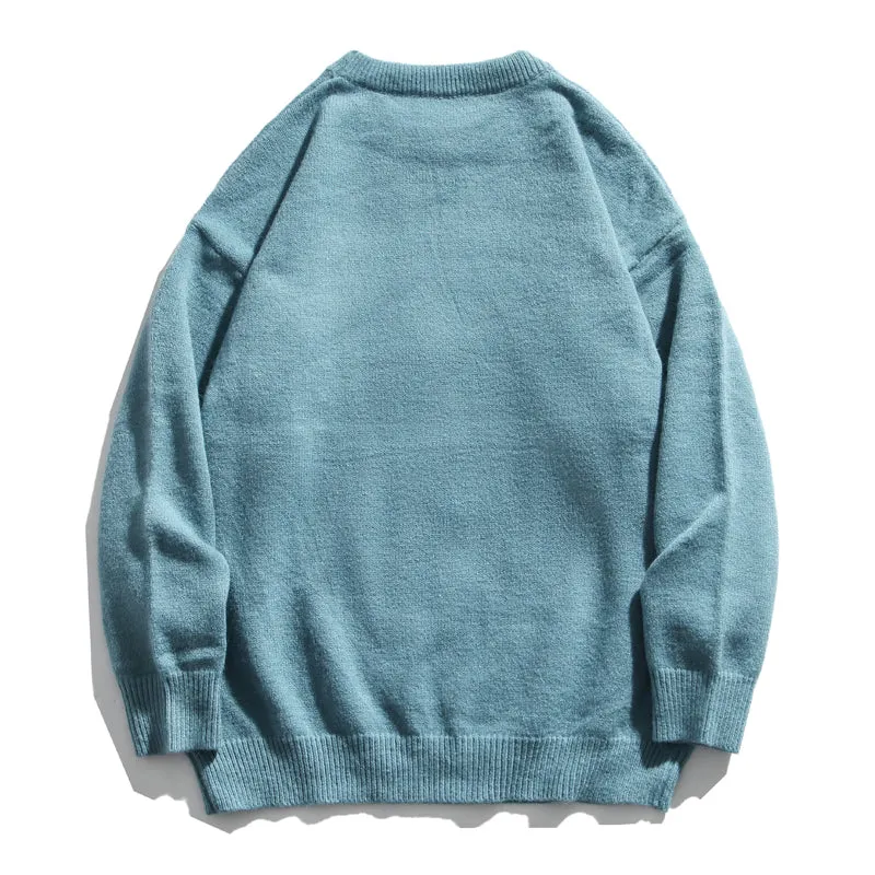 Korean Style Bear Knitted Sweater