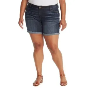 Kut From The Kloth Womens High Rise Boyfriend Dark Jean Shorts Plus Sz 20W NWT