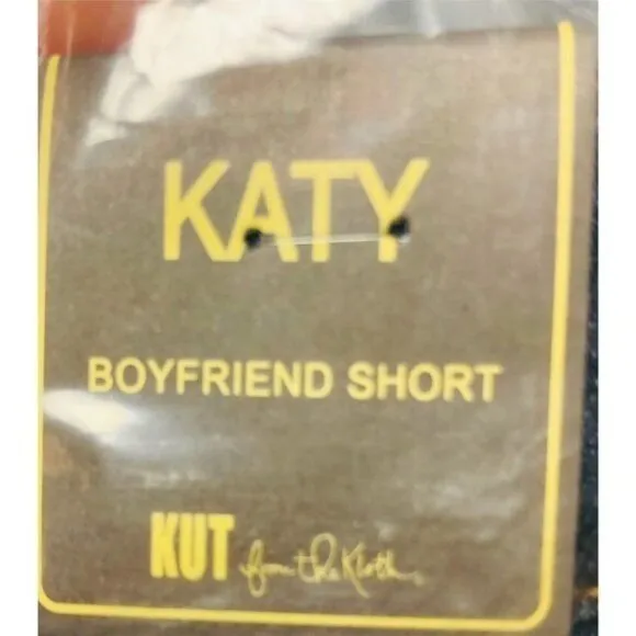 Kut From The Kloth Womens High Rise Boyfriend Dark Jean Shorts Plus Sz 20W NWT