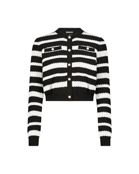Lace Stripe Cardi