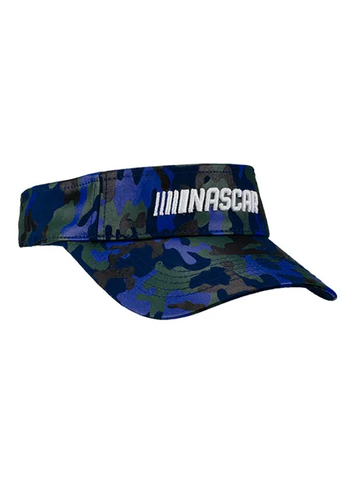 Ladies NASCAR Blue Camo Visor