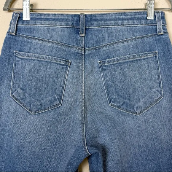 L'AGENCE Taylor High Rise Denim Short in Ashford