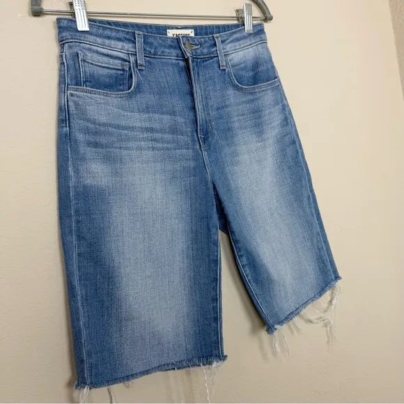 L'AGENCE Taylor High Rise Denim Short in Ashford