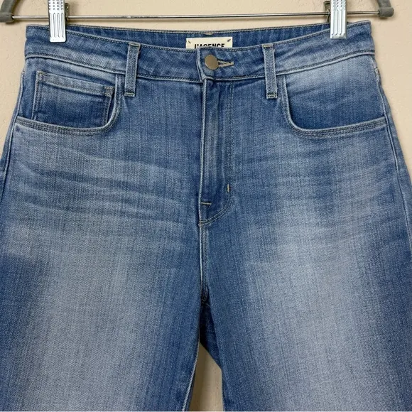 L'AGENCE Taylor High Rise Denim Short in Ashford