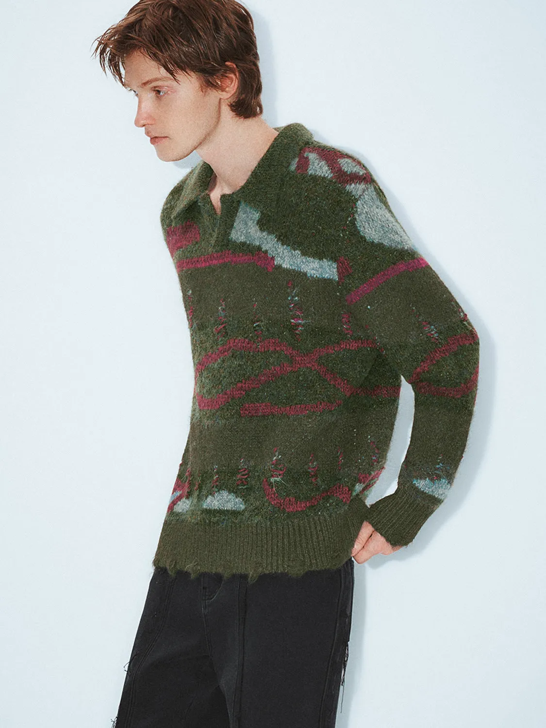 Lapel Knitted T-Shirts