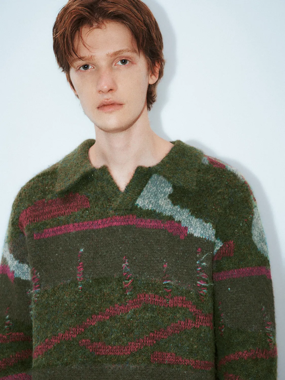Lapel Knitted T-Shirts