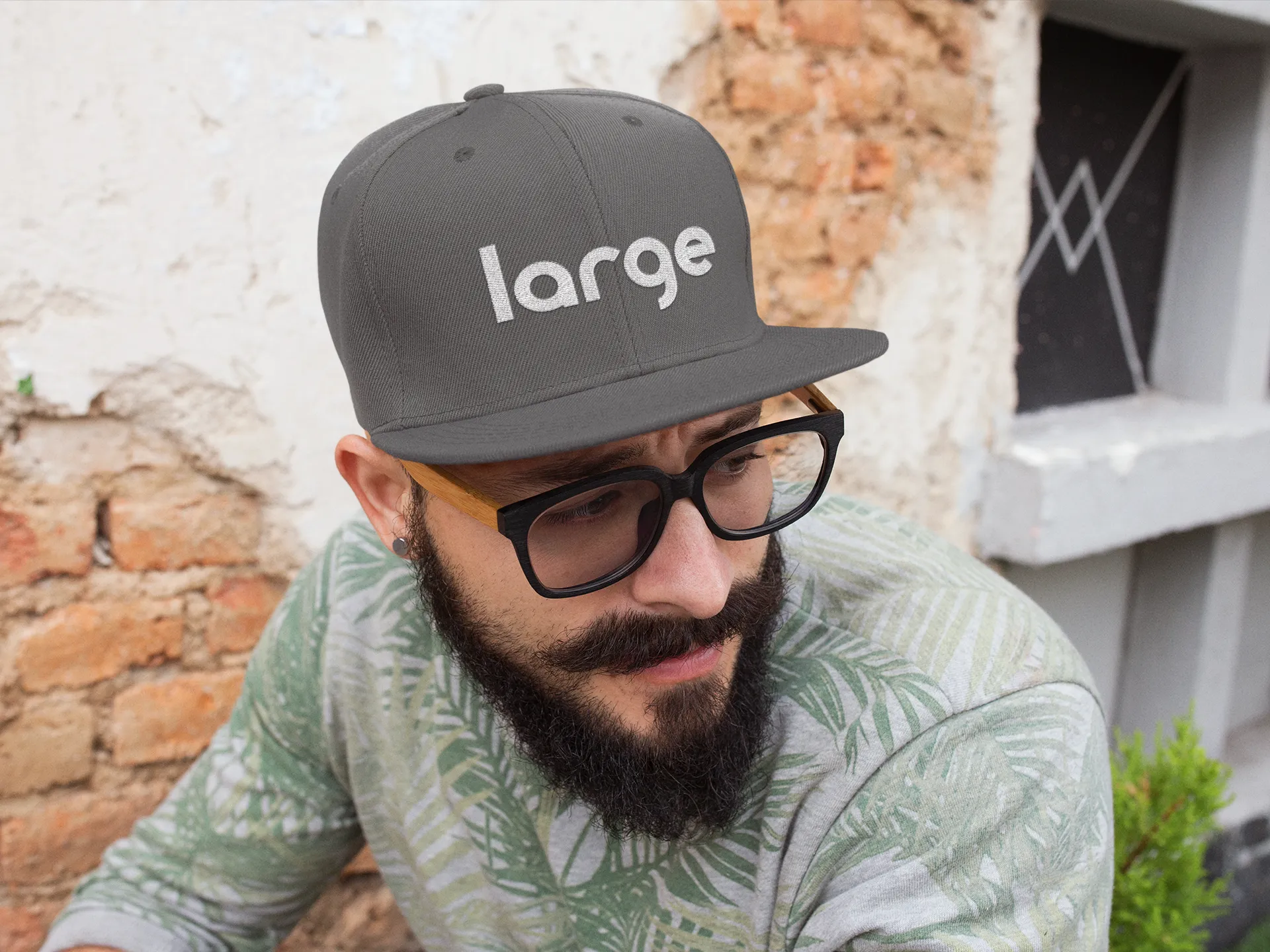 Large Music Snapback Hat