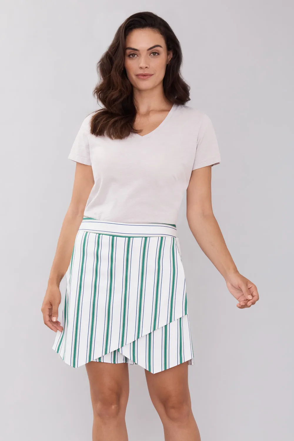 Larissa Skort - Parallel Stripe: FINAL SALE