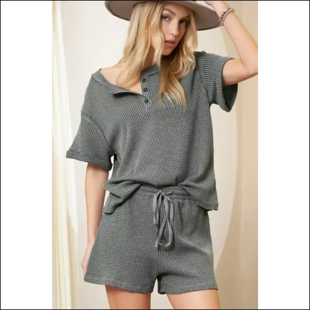 Laurel Green Wfle Knit: Needful Things'  Cozy Chic Set 😜