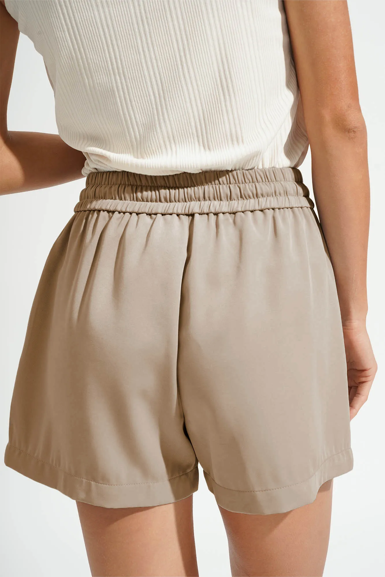 Less Wrinkle Drawstring  Cozy Shorts