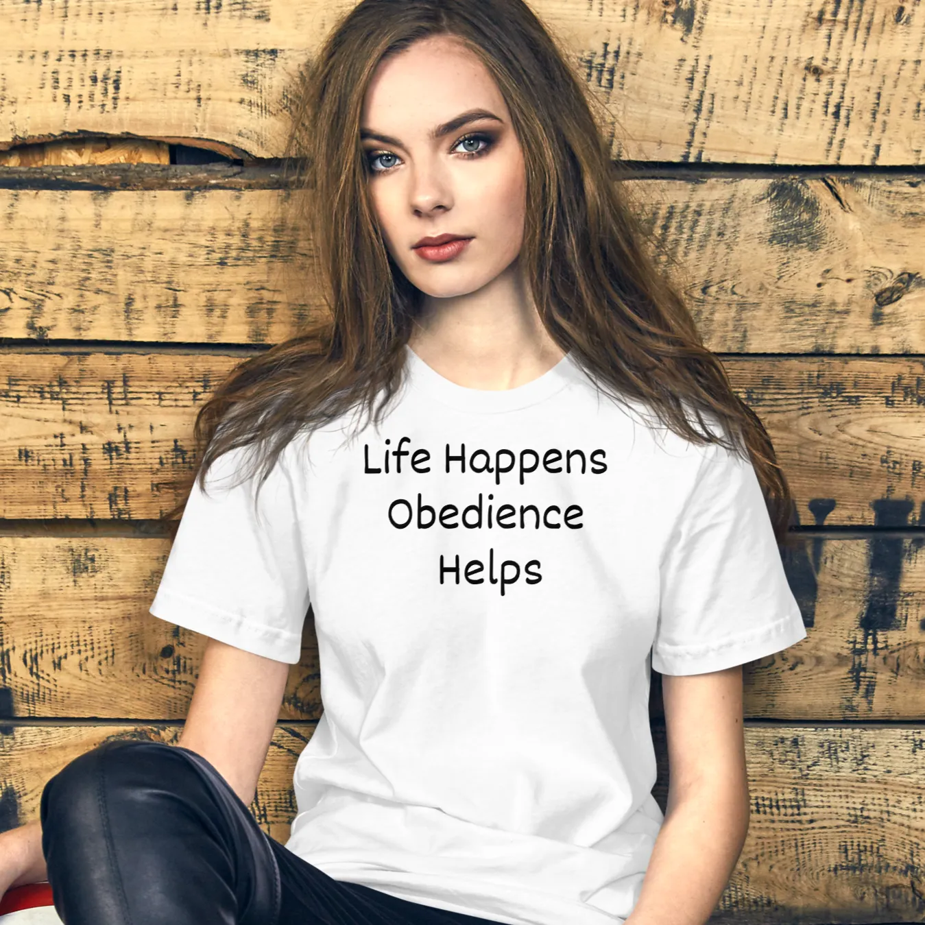 Life Happens, Obedience Helps T-Shirts - Light