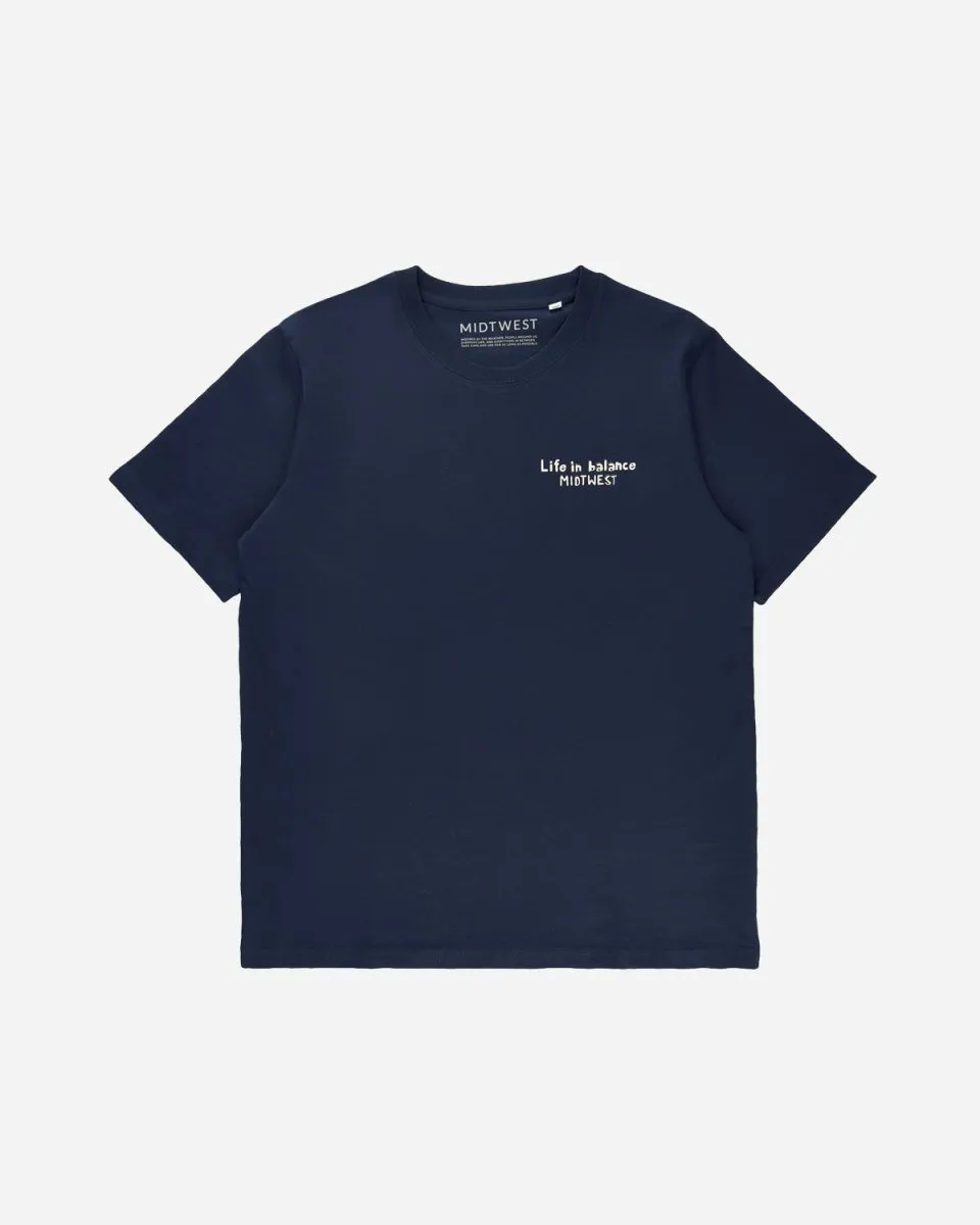 Life in Balance T-shirt - Navy
