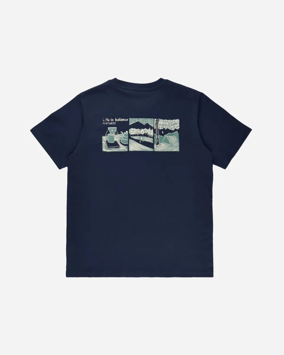 Life in Balance T-shirt - Navy