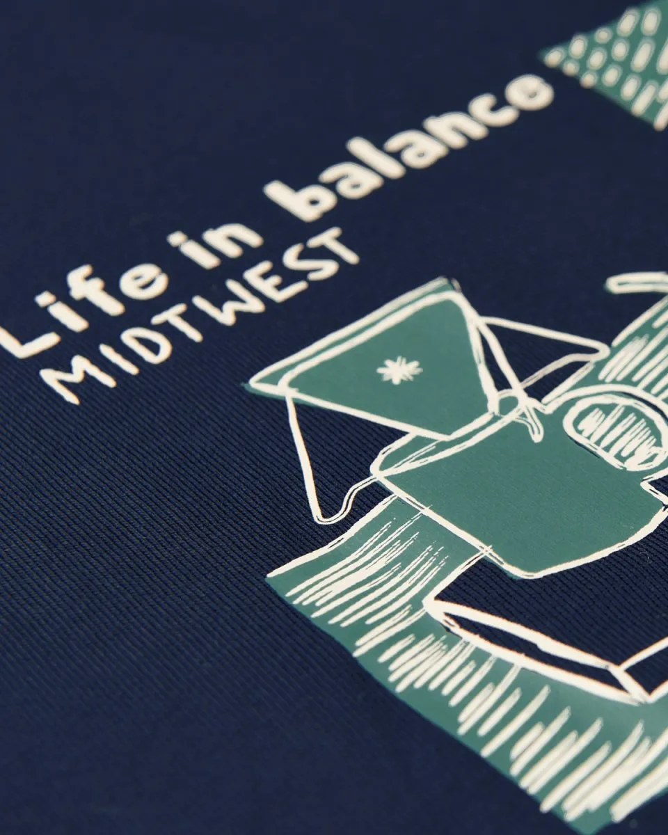 Life in Balance T-shirt - Navy