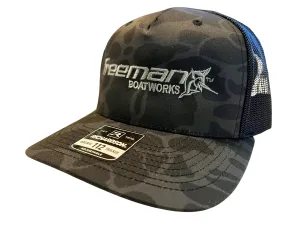 Limited Edition Freeman Boatworks Trucker Camo Hat