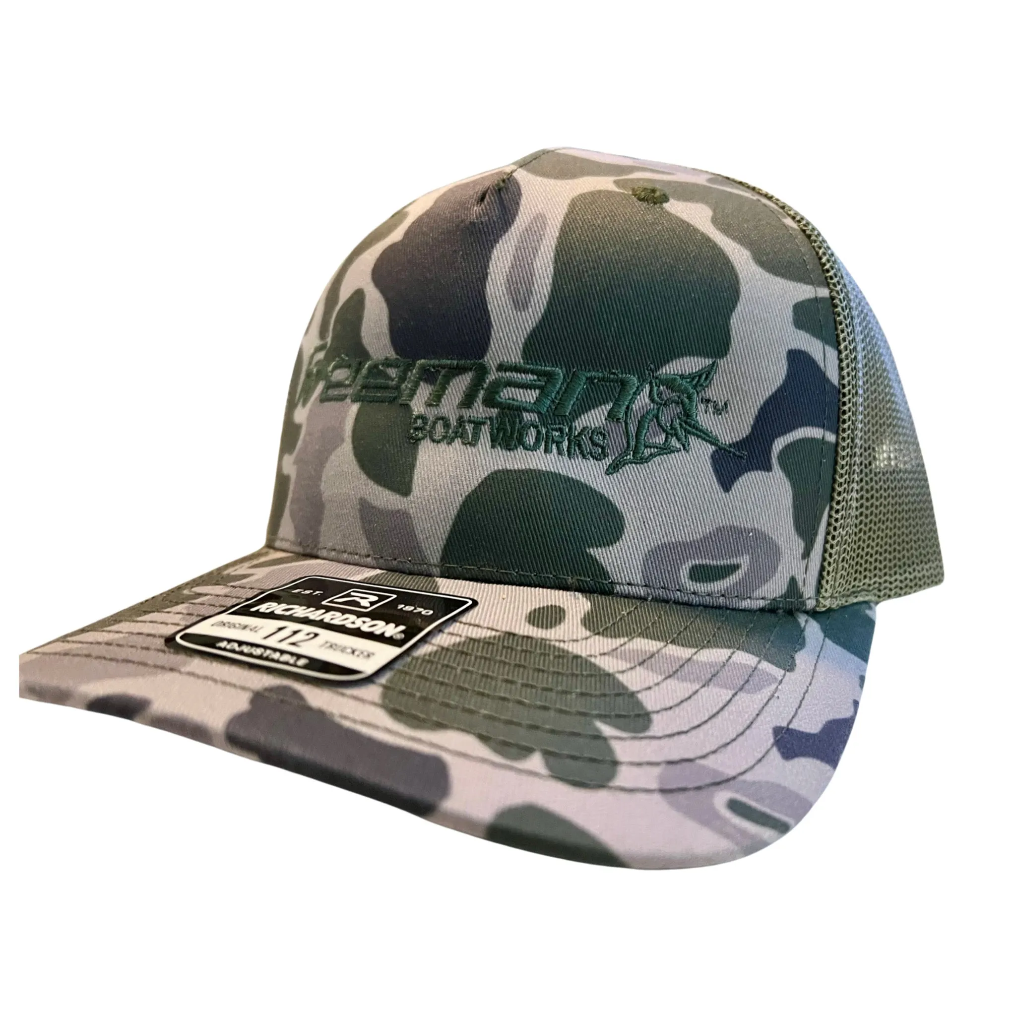 Limited Edition Freeman Boatworks Trucker Camo Hat