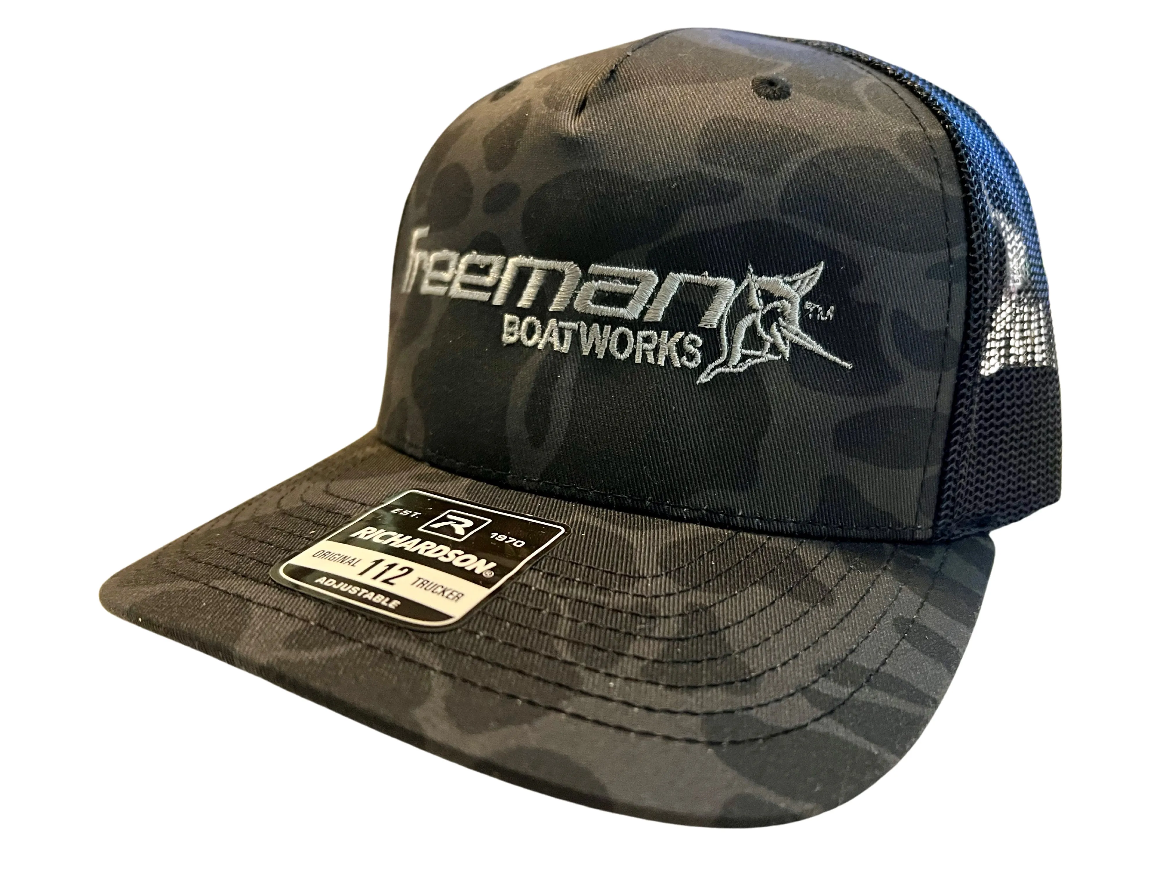 Limited Edition Freeman Boatworks Trucker Camo Hat